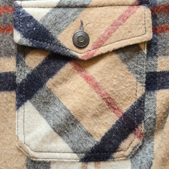 Zara, Shacket Wool Blend Plaid, Oversized, EUC, Women's M - Picture 7 of 12